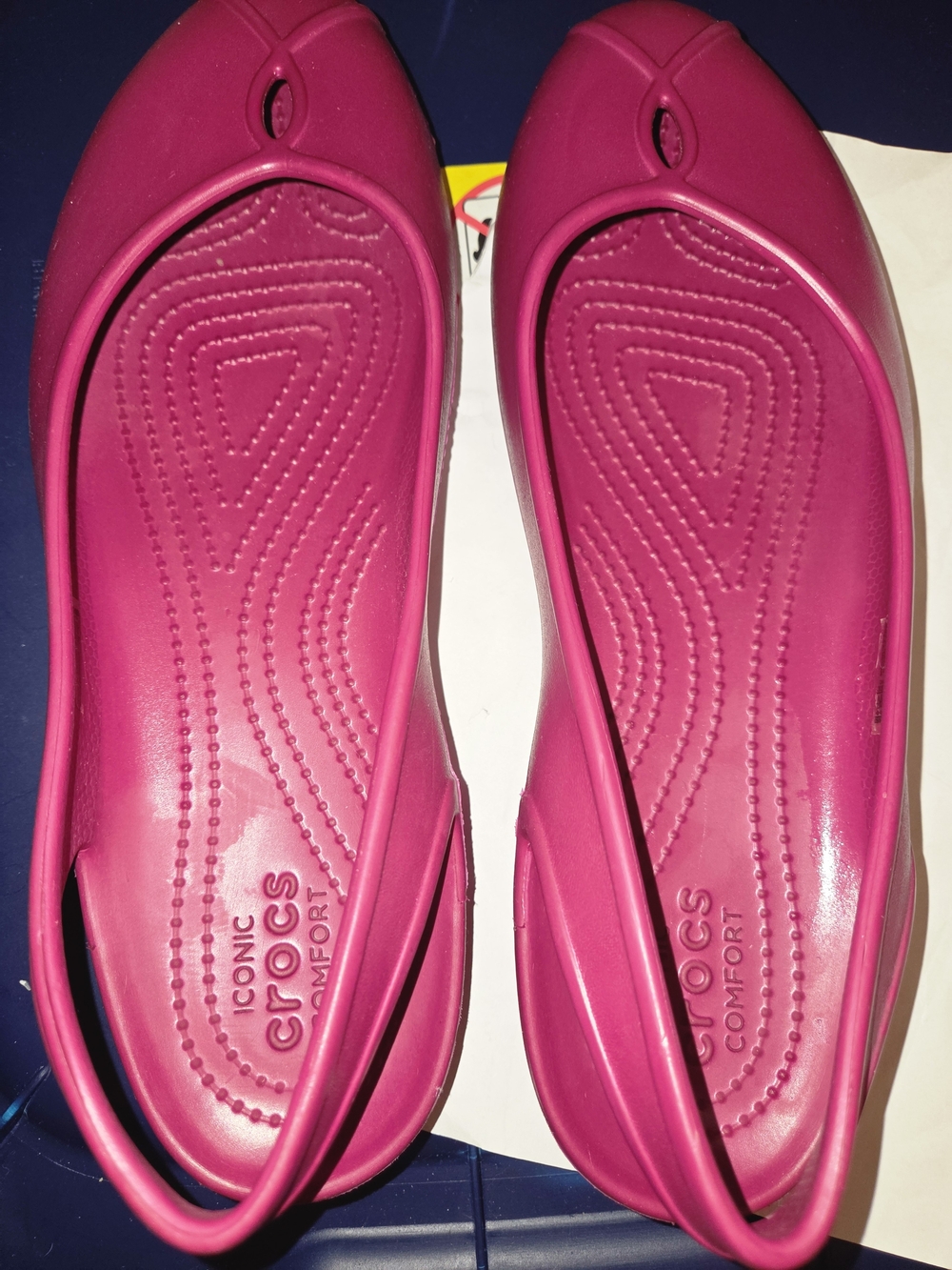 CROCS Women's Fuchsia Slingback Flats